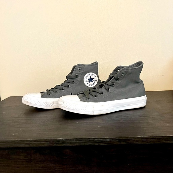 Converse Gray High-Top Sneakers - Picture 1 of 4